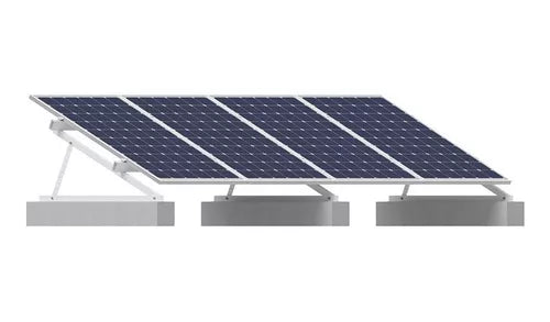 Estrutura Solar Triangulo Laje 4 Paineis Incli. 25 Graus