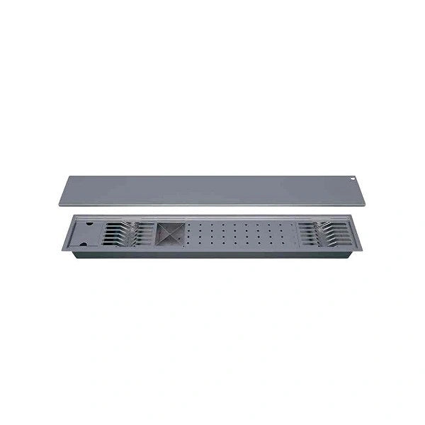 Calha Gourmet Inox Tamanho 19x120 cm + Tampa